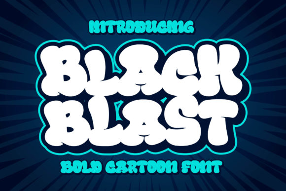 Black Blast Font for Bold Branding and Playful Design