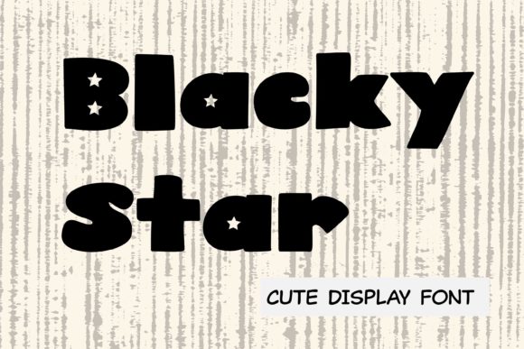 Blacky Star: A Fun Display Font for Creative Design