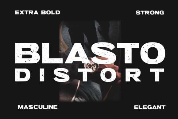 Blasto Distort Font for Bold Branding and Professional Design