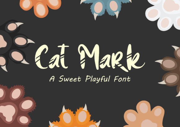 Cat Mark: A Playful Display Font for Creative Publishing