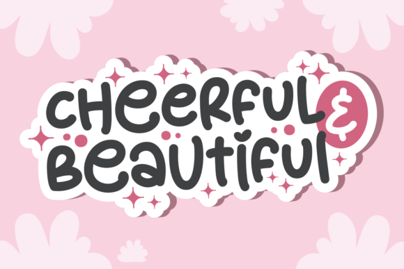 Cheerful Beautiful Font for Editorial Design