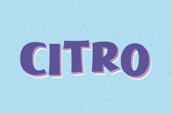 Citro Font: A Bold Display Font for Creative Projects