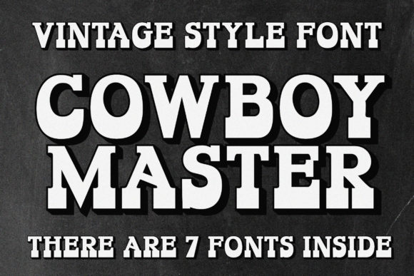 Cowboy Master: A Bold Western Font for Creative Makers