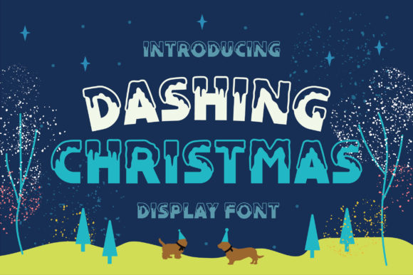 Dashing Christmas Font for Winter-Themed Design