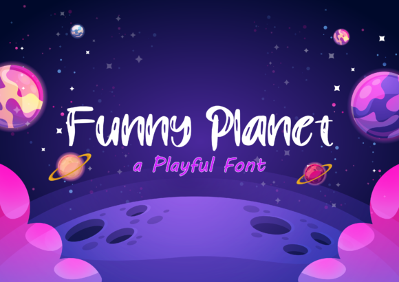 Funny Planet Font for Playful Handmade Creations