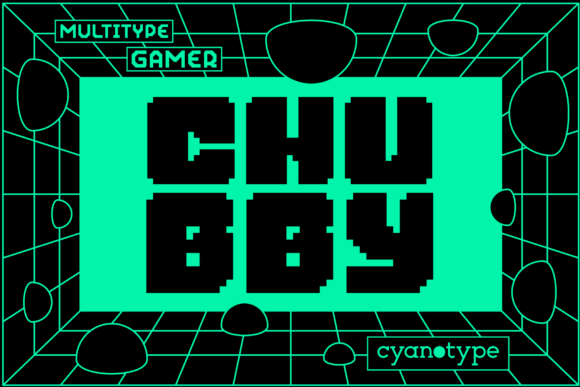 Gamer Chubby Font for Trendy Branding and Display Design