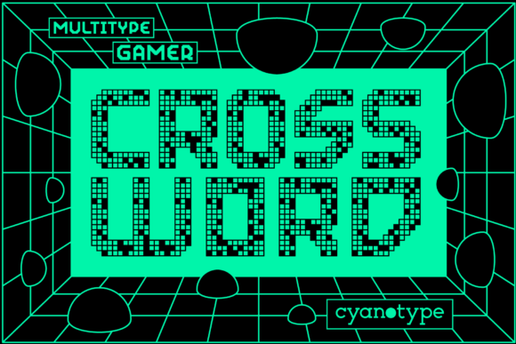 Gamer Crossword Font for Trendy Branding Projects