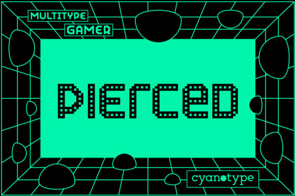 Gamer Pierced: A Trendy Display Font for Modern Branding