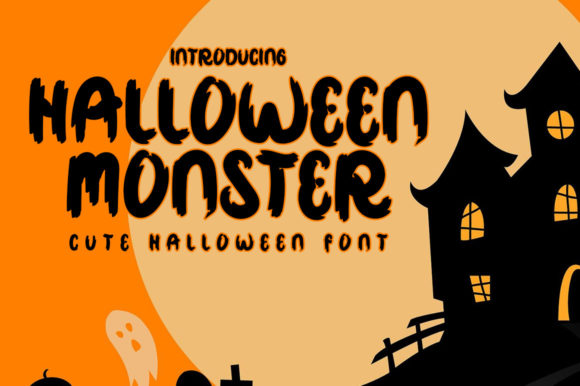 Halloween Monster Font for Bold Halloween Designs