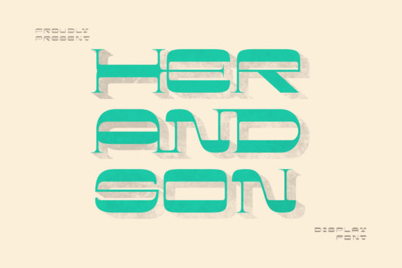 Her and Son: A Whimsical Display Font for Editorial Design