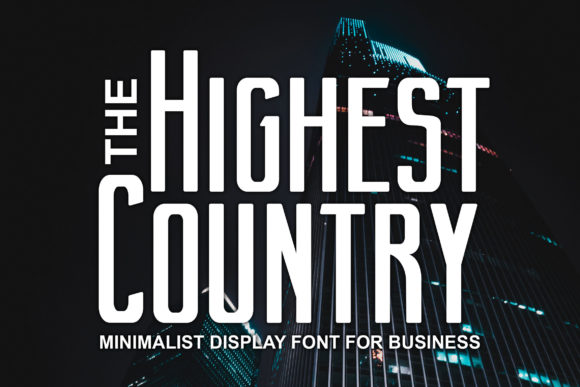 Highest Country Display Font for Bold Visual Impact