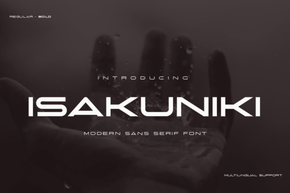 Isakuniki: A Sharp Display Font for Modern Editorial Design