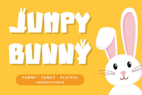 Jumpy Bunny Font for Playful Branding and Design