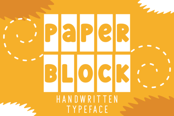 Paper Block Font for Handmade Creations