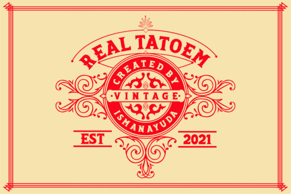 Real Tatoem Font for Vintage-Inspired Branding and Creative Projects