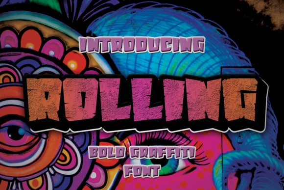 Rolling Font for Bold and Quirky Craft Projects