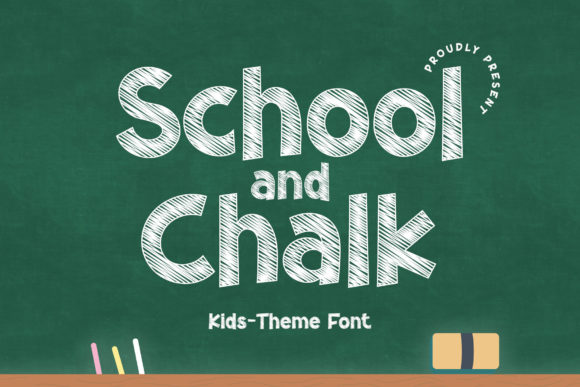 School and Chalk Font Review and Download
