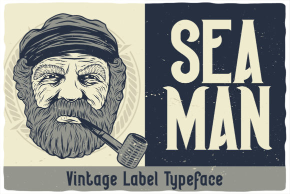 Seaman: A Vintage-Styled Display Font for Editorial Elegance