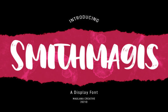 Smithmagis: A Cool Display Font for Bold Editorial Designs