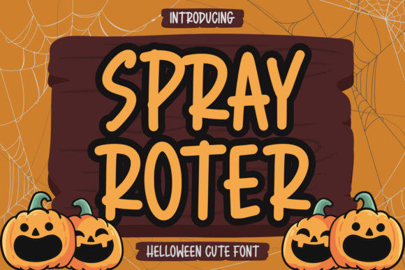 Spray Roter Font for Professional Branding and Halloween Creativity