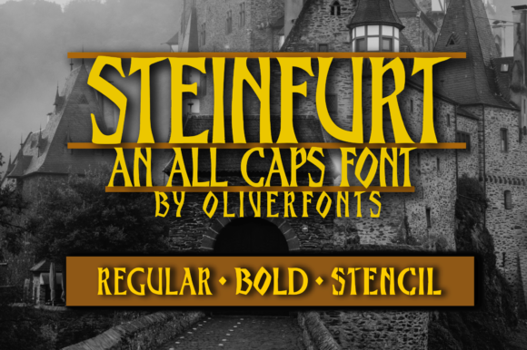 Steinfurt Font: A Bold Display Font for Design Projects
