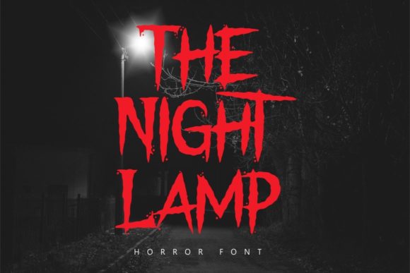 The Night Lamp Font for Halloween-Themed Web Projects