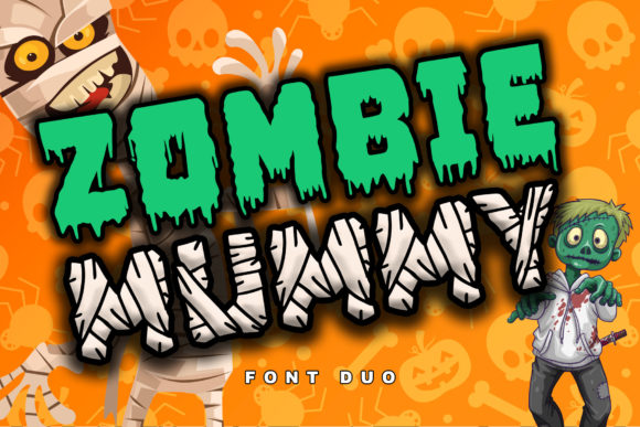 Zombie Mummy Font for Bold Digital Design